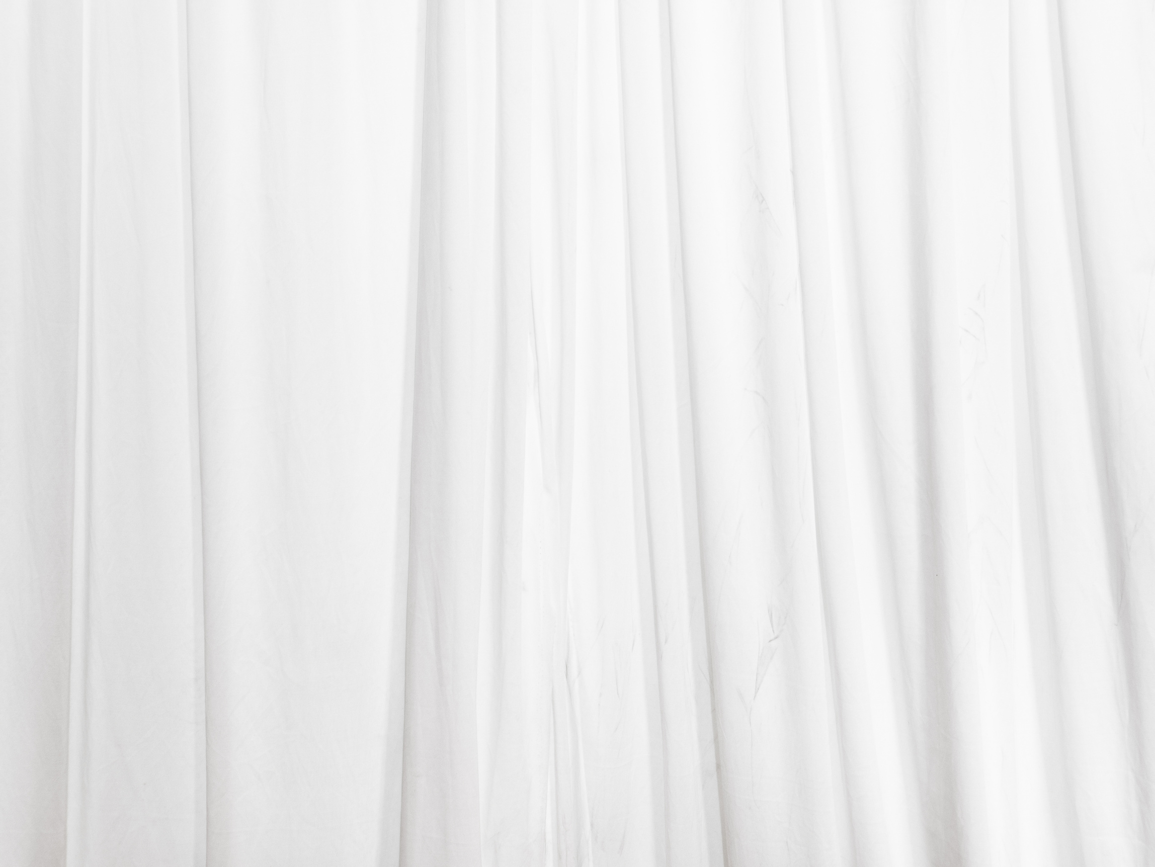 White curtain background.