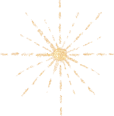 Gold Glitter Star